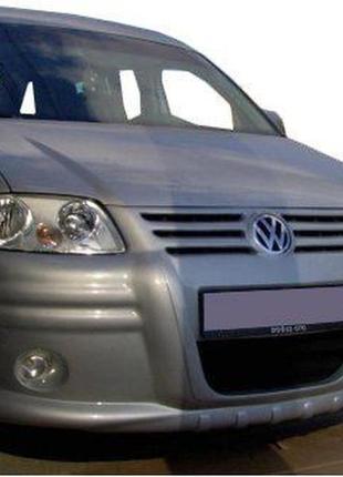 Volkswagen caddy тюнінговий бампер (спорт, накладка)2 фото