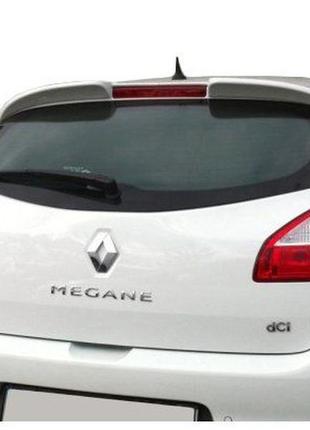 Renault megane 3 hb спойлер (під фарбування)