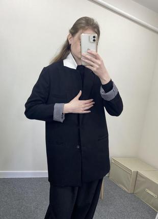 Классический чёрный пиджак3 фото