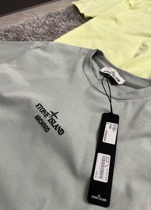 Stone island center logo t-shirt7 фото