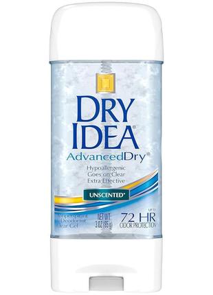 Дезодорант-антиперспирант гелевый dry idea unscented advanced dry