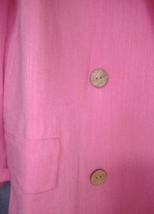Новый пиджак stradivarius жакет лен вискоза пиджак блейзер розовый6 фото