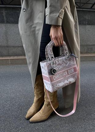 C.dior lady pink. диор. сумка2 фото
