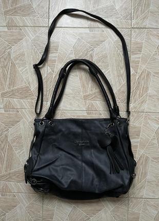 Кожаная сумка vintage liebeskind berlin japanese archive avant garde leather bag