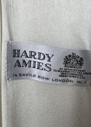 Hardy amies savile row london шерстяной твидовый жакет шанель удлиненный пальто перламутровы пуговицы6 фото