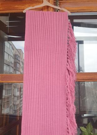 Жіночий трикотажний шарф, палантин1 фото