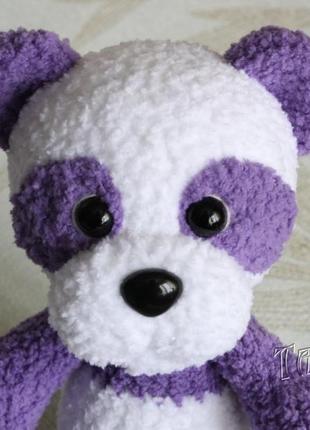 Мишка панда  медвежонок плюшевый крючком амигуруми интерьерная игровая игрушка подарок4 фото