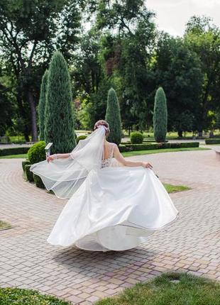 Весільна сукня унікального дизайну (як новий), після хімчистки2 фото