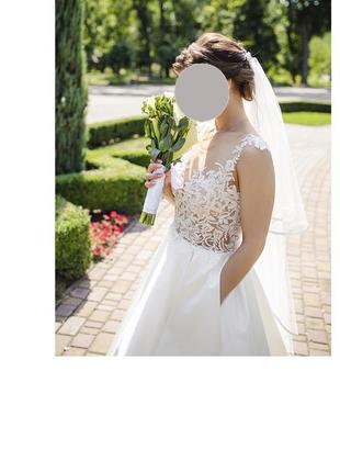 Весільна сукня унікального дизайну (як новий), після хімчистки3 фото