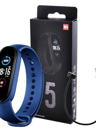 Фитнес браслет smart watch m5 band classic black смарт часы-треке