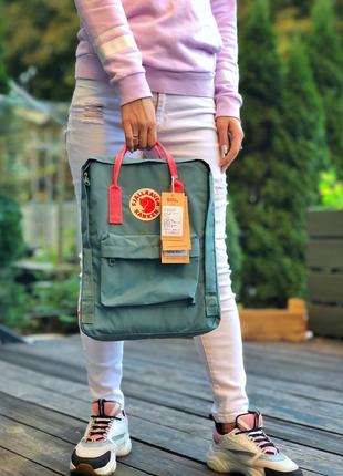 Прекрасный рюкзак портфель fjallraven kanken бутылочный цвет2 фото