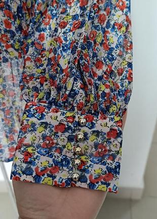Цветочная блузка h&amp;m, размер s3 фото