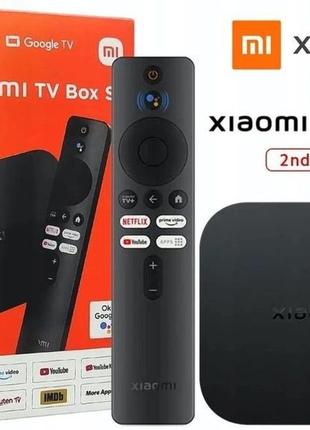 Приставка xiaomi mi box s 4k gen2 смарт бокс smart tv stick т2...