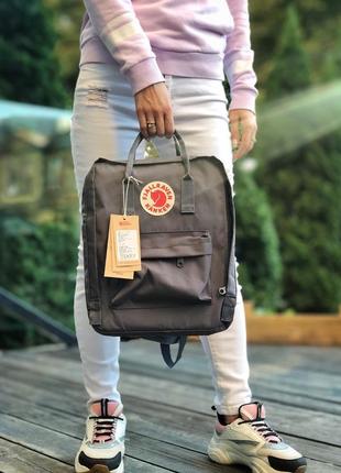 Класний рюкзак портфель fjallraven kanken сірий3 фото