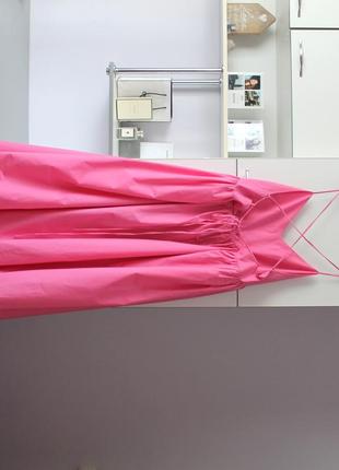 Новое розовое хлопковое платье большого размера, батал6 фото