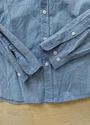Рубашка мужская базовая голубая colins, размер m4 фото