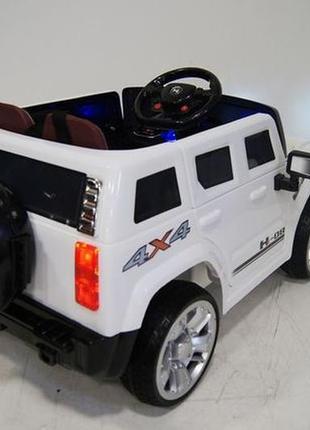 Дитячий електромобіль hummer 1658 білий / дитячий електромобыл...3 фото