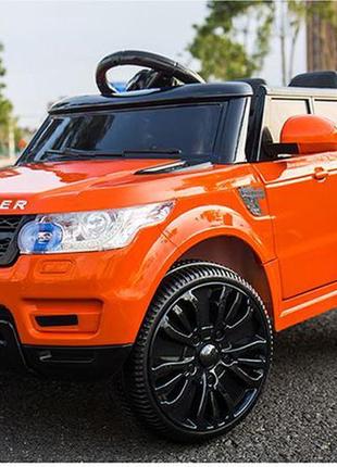 Eva! дитячий електромобіль range rover fl1638 помаранчевий: м'які