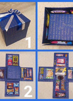 Коробка сюрприз із солодощами. під замовлення6 фото