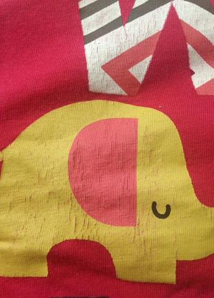 Комплект футболок жираф, сердечка, червона, майки, для дівчинки, майка5 фото