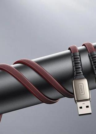 Зарядний кабель micro usb iniu 2м, швидка зарядка 3.1a, qc 3.0 fast charging1 фото