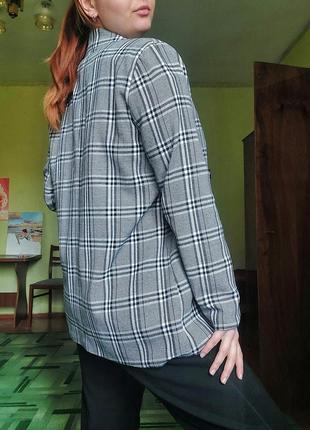 Женский пиджак жакет в клетку7 фото