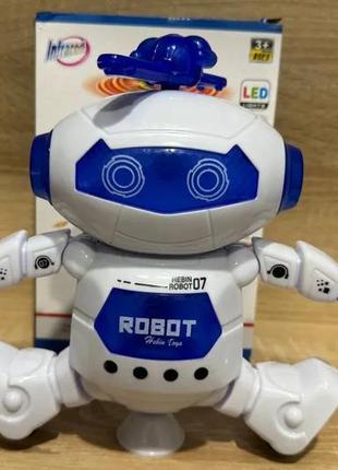 Танцюючий світиться робот dancing robot дитяча іграшка музичний робот іграшка