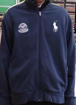 Чоловічий спортивний светр регбійка polo by ralph lauren. xxl розмір..стримка зносу не має.