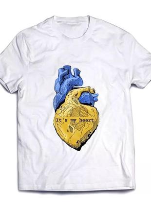 Крута патріотична футболка з серцем - i' ts my heart2 фото
