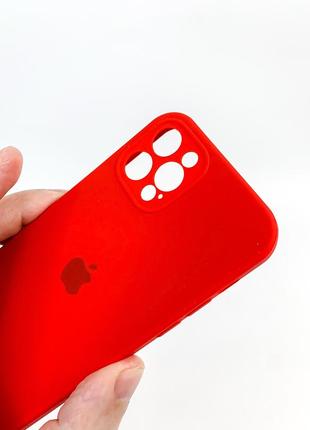 Чехол silicon case iphone 12 pro red3 фото