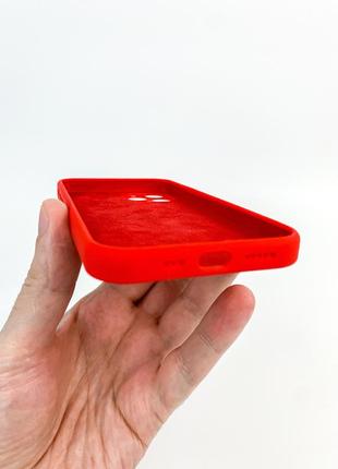 Чехол silicon case iphone 12 pro red4 фото