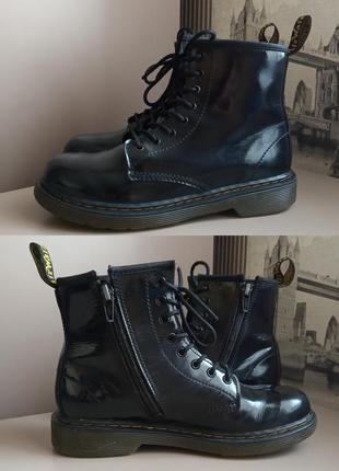 Ботинки dr martens (35) из натуральной кожи на девочку демисезонные1 фото