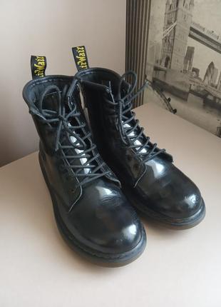 Ботинки dr martens (35) из натуральной кожи на девочку демисезонные5 фото