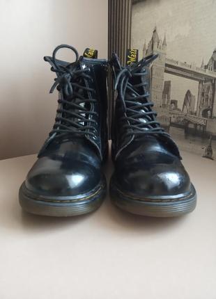 Ботинки dr martens (35) из натуральной кожи на девочку демисезонные6 фото