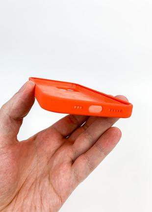 Чехол silicon case iphone 12 pro orange4 фото