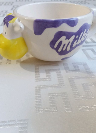 Чашка керамічна milka | мілка у формі корівки 🐮
