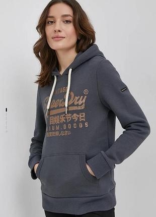 Женское худи superdry /размер s/ серое женское худи / худи с капюшоном / женское худи / базовое худи / superdry / vintage /3