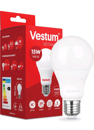 Led лампа vestum 15w1 фото