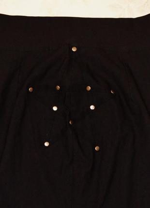 Стильная черная юбка с замком спереди, banned alternative, размер м-ка5 фото