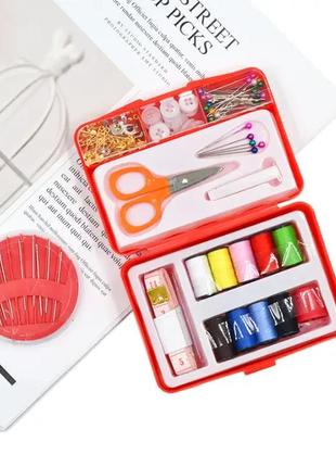 Швейный комплект набор для шитья insta sewing kit tasy to thread в пластиковом кейсе1 фото