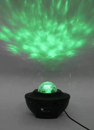 Проектор звёздного неба детский ночник галактика с bluetooth колонкой и пультом 10...