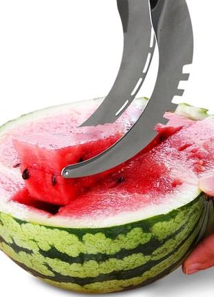 Нож кухонный для резки арбуза и дыни с удлиненными лезвиями watermelon slicer 25371-25 фото