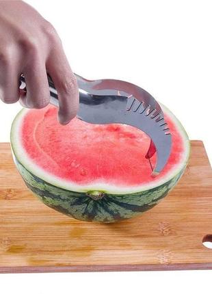 Нож кухонный для резки арбуза и дыни с удлиненными лезвиями watermelon slicer 25371-27 фото