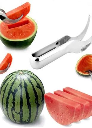 Нож кухонный для резки арбуза и дыни с удлиненными лезвиями watermelon slicer 25371-2