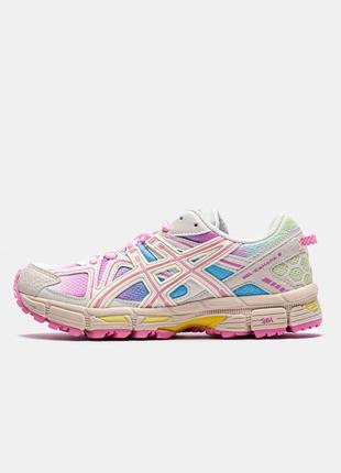 Кросівки asics gel kahana 8 white pink1 фото