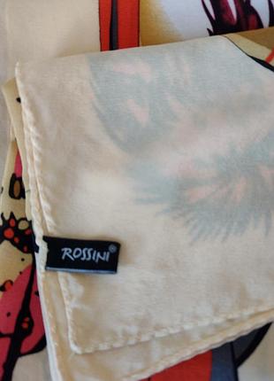 Платок rossini 100% шелк, тема винтажные манекены