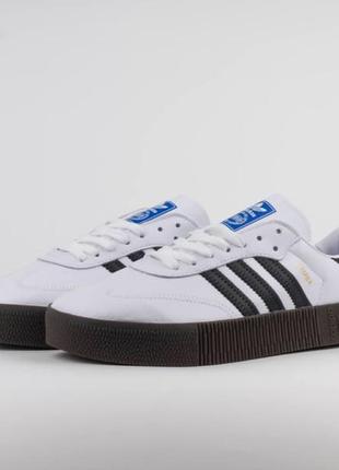 Adidas samba white and black