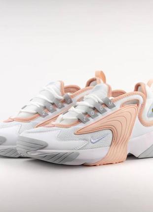 Nike zoom 2k white pink1 фото