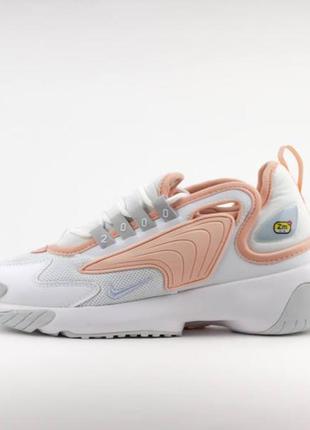 Nike zoom 2k white pink4 фото