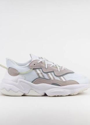 Adidas ozweego white and beige4 фото